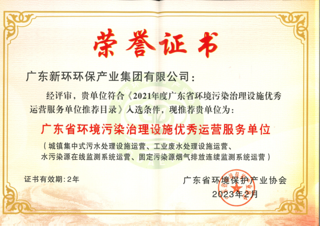 企业声誉 - 关于6165cc金沙总站 - 新环环保